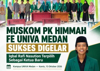 Muskom PK HIMMAH FE UNIVA Medan Sukses Digelar, Iqbal Rafi Nasution Terpilih Sebagai Ketua Baru