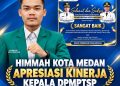 HIMMAH Kota Medan Apresiasi Kinerja Kepala DPMPTSP Rasyid Ridho Nasution Raih Predikat “Sangat Baik”